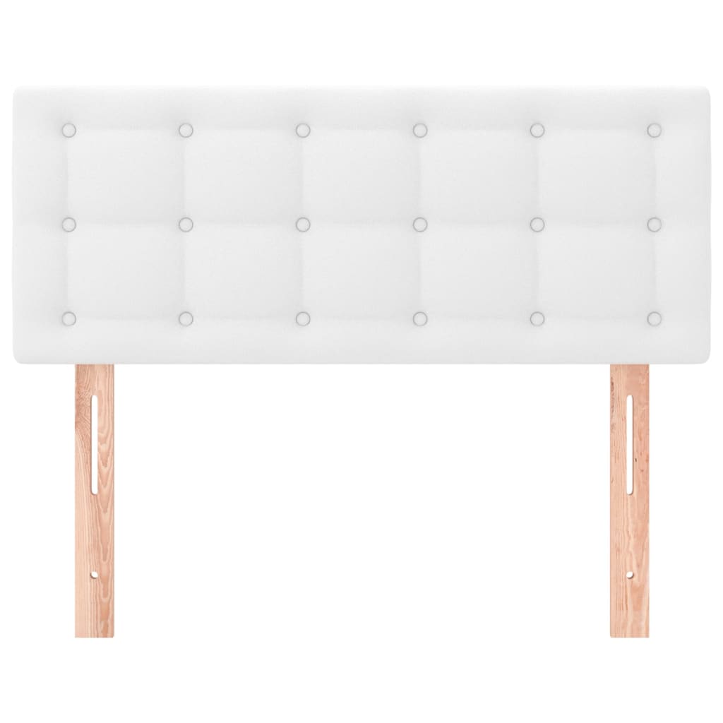 Testiera Bianco 100x5x78/88 cm in Similpelle