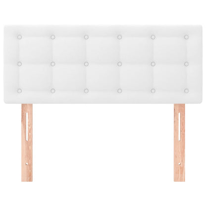 Testiera Bianco 100x5x78/88 cm in Similpelle