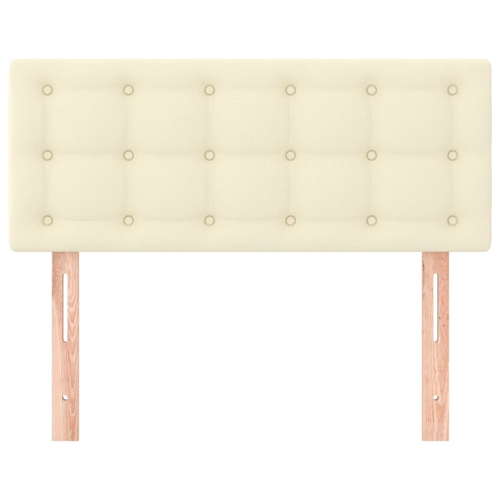 Testiera Crema 100x5x78/88 cm in Similpelle