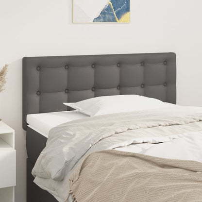 Testiera Grigio 100x5x78/88 cm in Similpelle