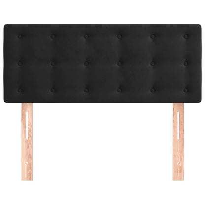 Testiera Nera 100x5x78/88 cm in Velluto