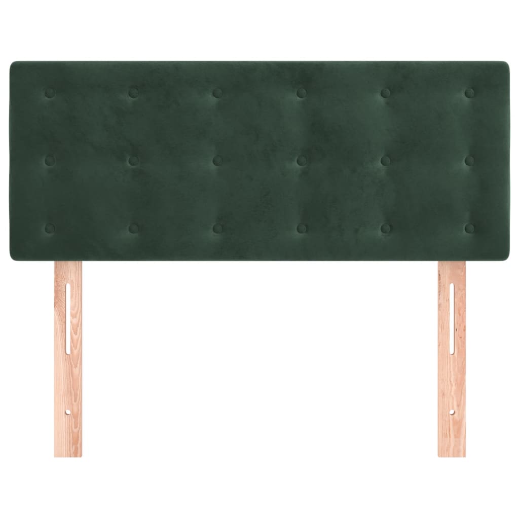 Testiera Verde Scuro 100x5x78/88 cm in Velluto