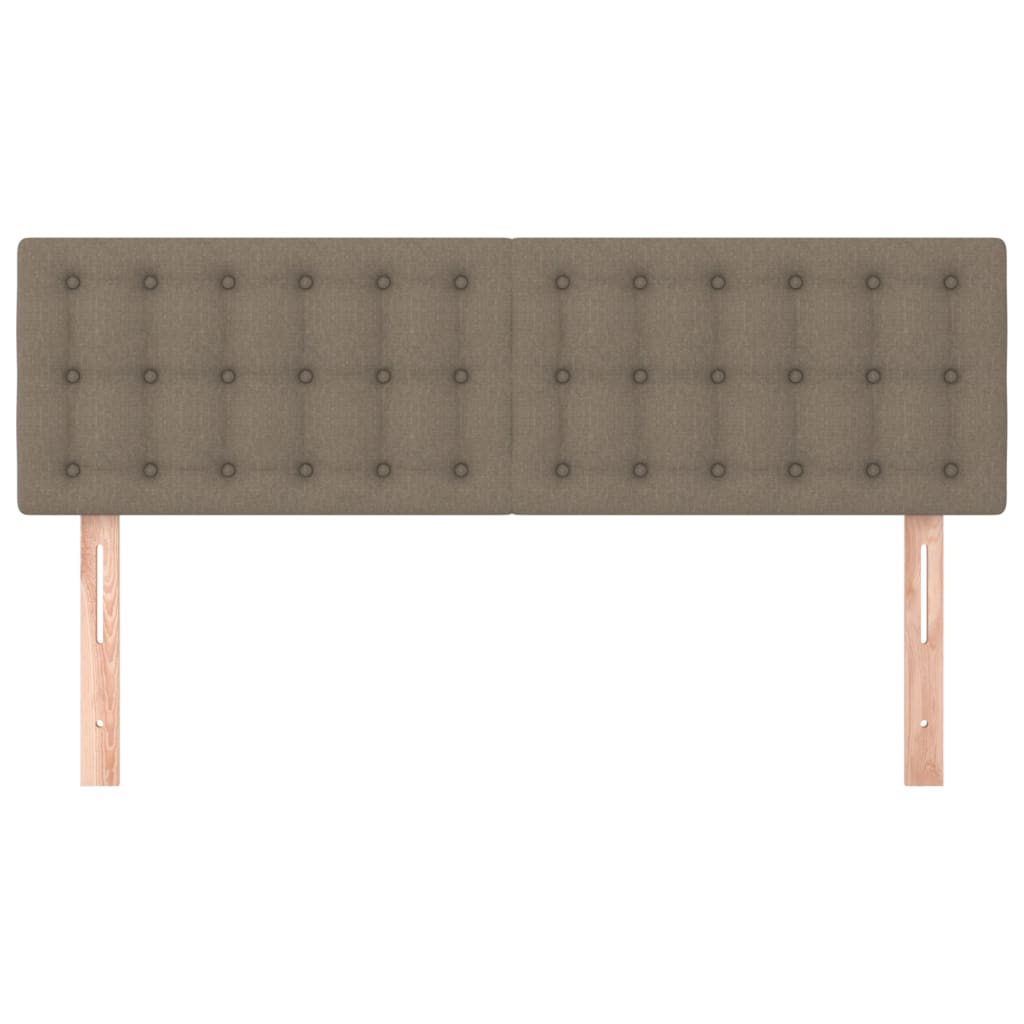 Testiere 2 pz Tortora 72x5x78/88 cm in Tessuto