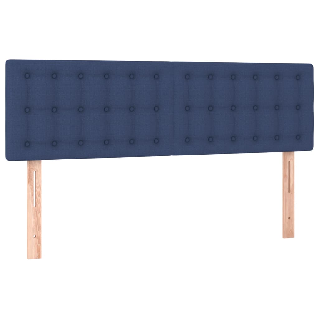 Testiere 2 pz Blu 72x5x78/88 cm in Tessuto