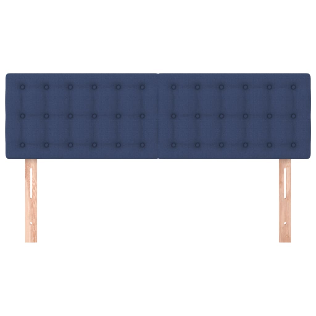 Testiere 2 pz Blu 72x5x78/88 cm in Tessuto