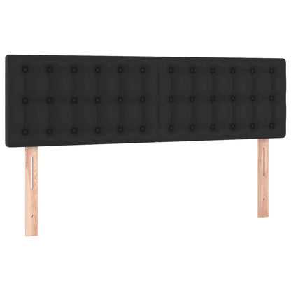 Testiere 2 pz Nere 72x5x78/88 cm in Similpelle