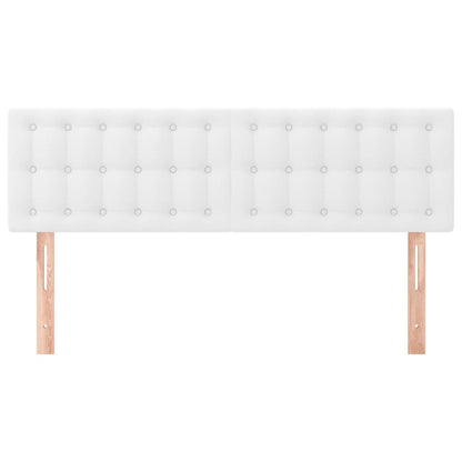 Testiere 2 pz Bianche 72x5x78/88 cm in Similpelle