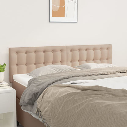 Testiere 2 pz Cappuccino 72x5x78/88 cm in Similpelle