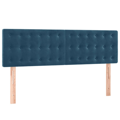Testiere 2 pz Blu Scuro 72x5x78/88 cm in Velluto