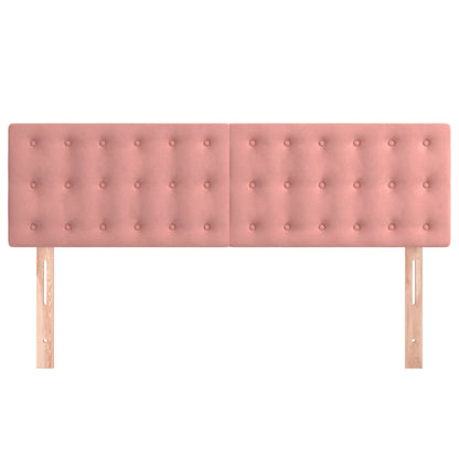 Testiere 2 pz Rosa 72x5x78/88 cm in Velluto