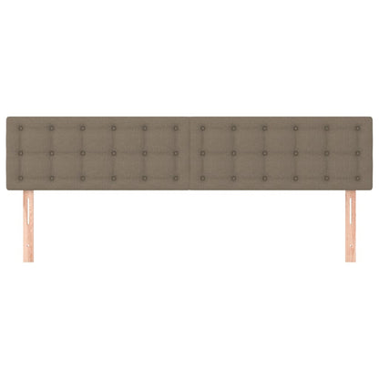 Testiera 2 pz Tortora 80x5x78/88 cm in Tessuto
