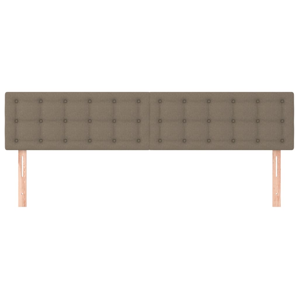 Testiera 2 pz Tortora 90x5x78/88 cm in Tessuto