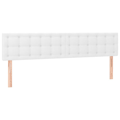 Testiere 2 pz Biancho 100x5x78/88 cm in Similpelle