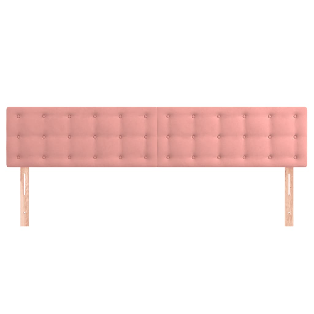 Testiere 2 pz Rosa 100x5x78/88 cm in Velluto