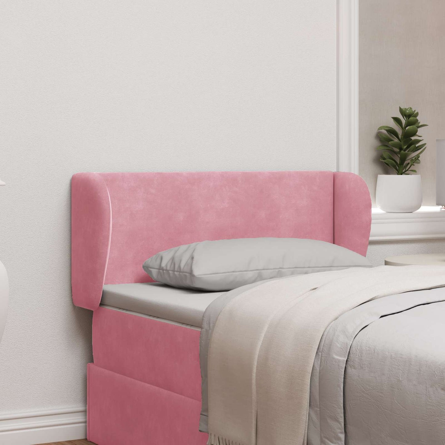 Orecchia della Testata Rosa 40 x 23 x 6 cm Velluto