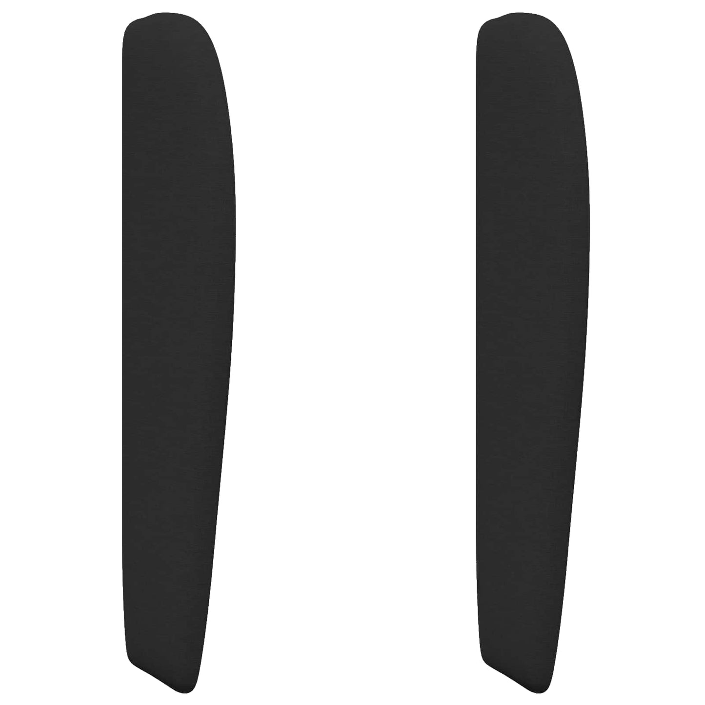 Orecchia della Testata Nero 80 x 23 x 6 cm Schiuma e Tessuto
