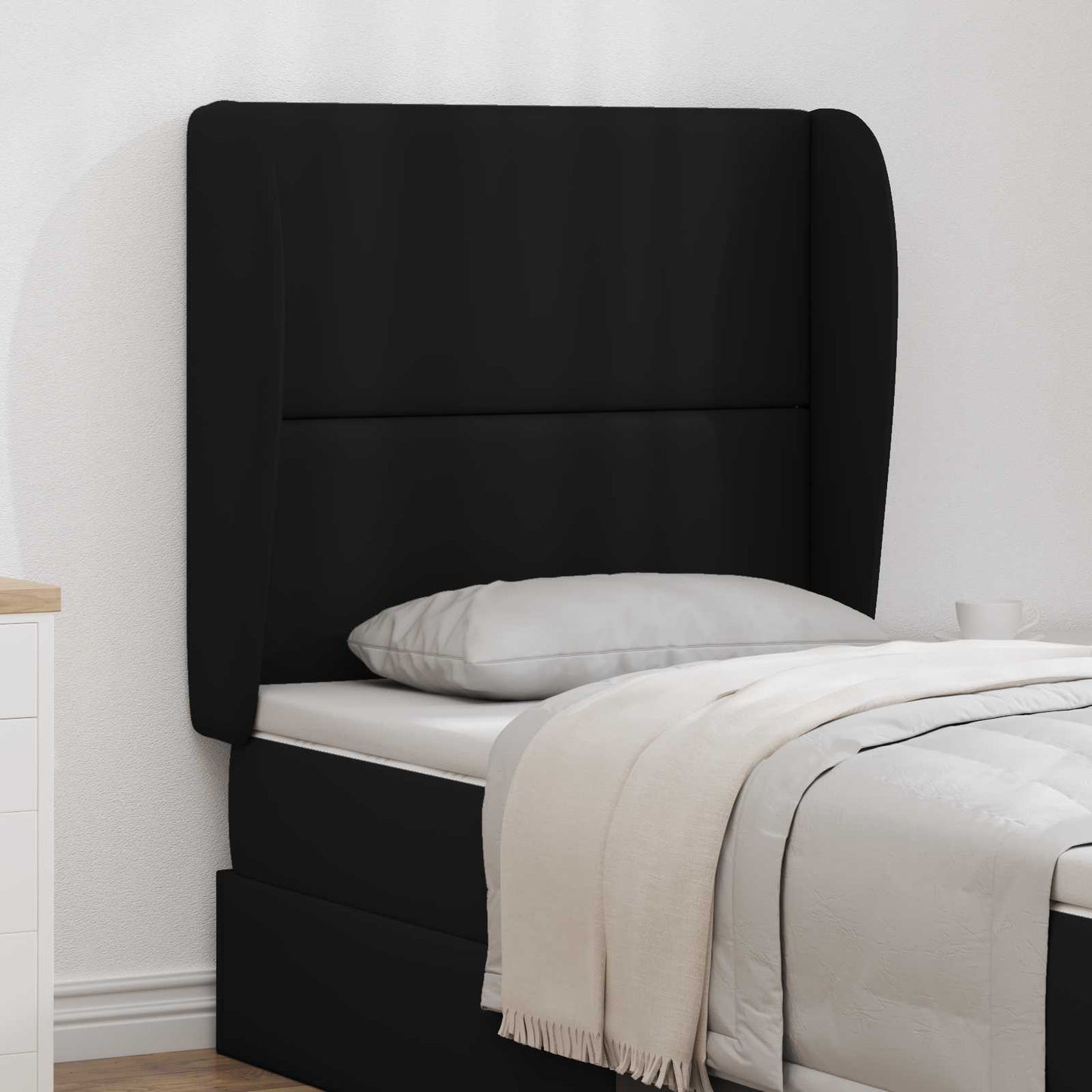 Orecchia della Testata Nero 80 x 23 x 6 cm PVC