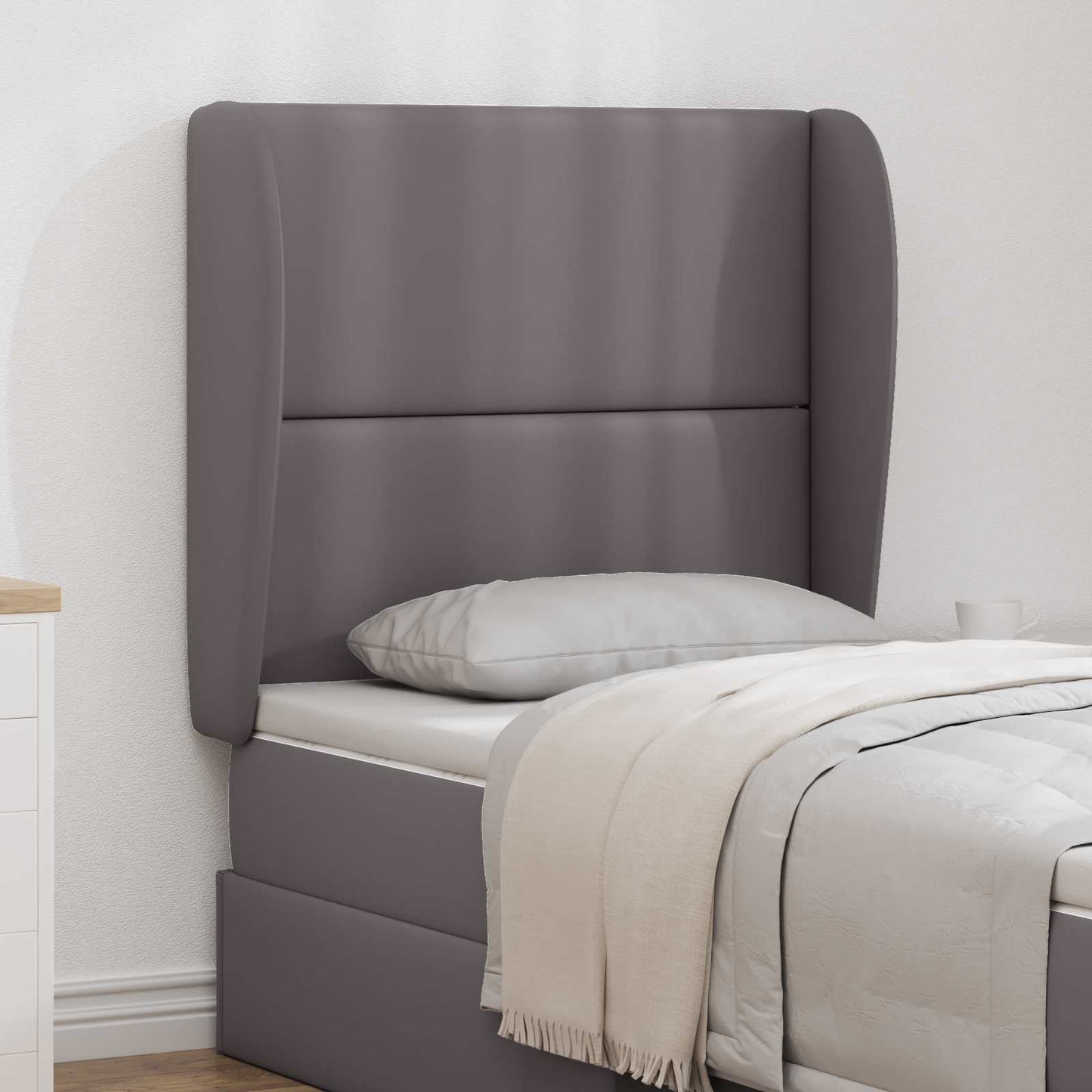 Orecchia della Testata Grigio Sfumato 80 x 23 x 6 cm PVC
