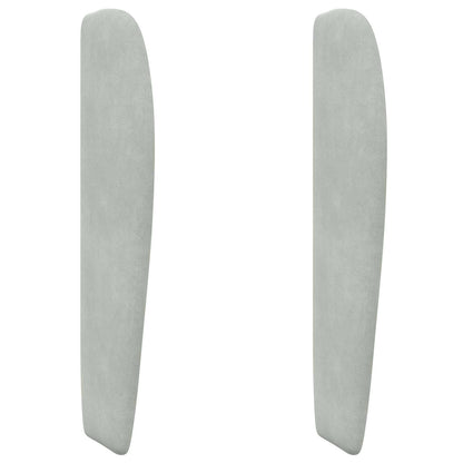 Orecchia della Testata Grigio chiaro 80 x 23 x 6 cm Velluto