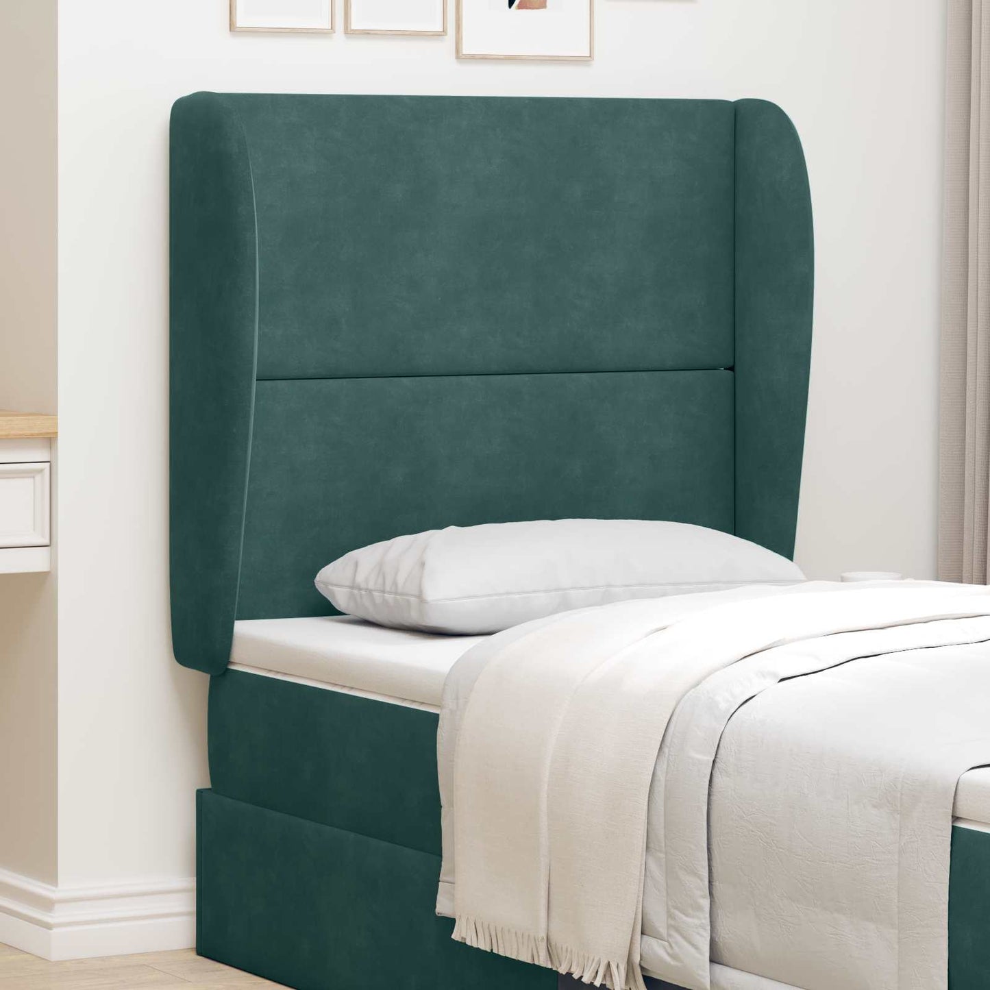 Orecchia della Testata Verde 80 x 23 x 6 cm Velluto