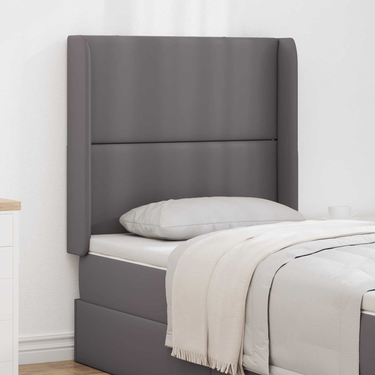 Orecchia della Testata Grigio 80 x 16 x 4 cm PVC