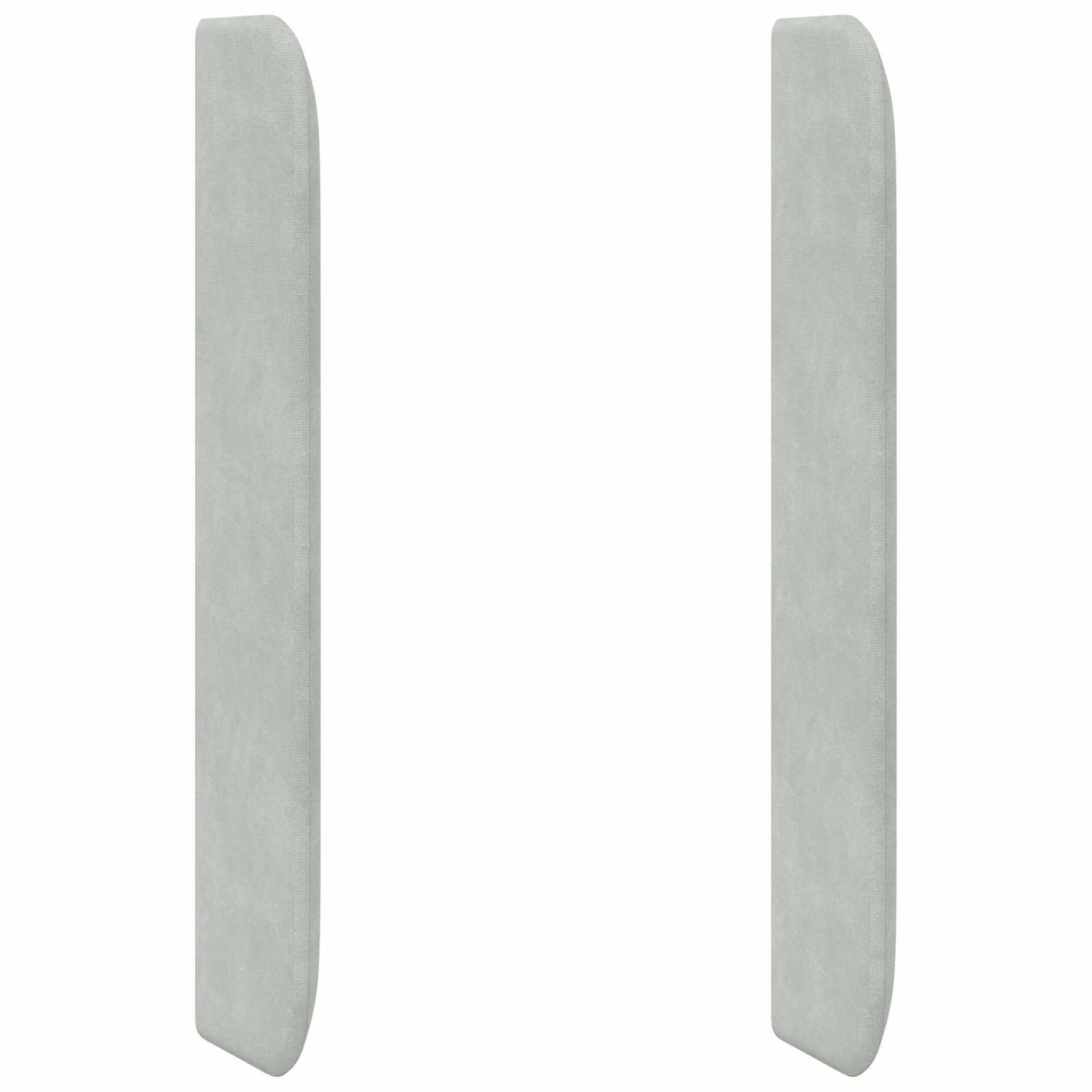 Orecchia della Testata Grigio chiaro 80 x 16 x 4 cm Velluto