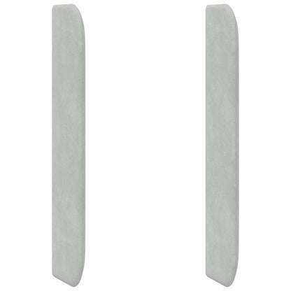Orecchia della Testata Grigio chiaro 80 x 16 x 4 cm Velluto