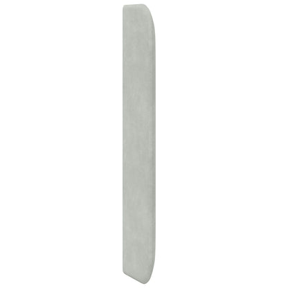 Orecchia della Testata Grigio chiaro 80 x 16 x 4 cm Velluto