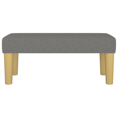 Panca Grigio Scuro 70x30x30 cm in Tessuto