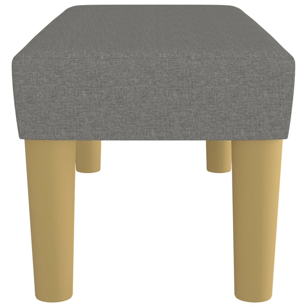 Panca Grigio Scuro 70x30x30 cm in Tessuto