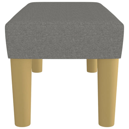 Panca Grigio Scuro 70x30x30 cm in Tessuto