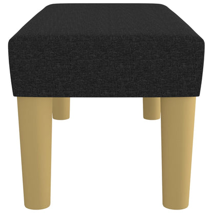 Panca Nera 70x30x30 cm in Tessuto