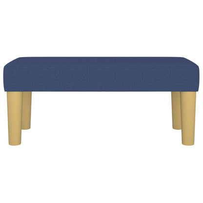 Panca Blu 70x30x30 cm in Tessuto