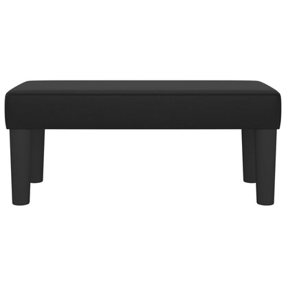 Panca Nera 70x30x30 cm in Similpelle