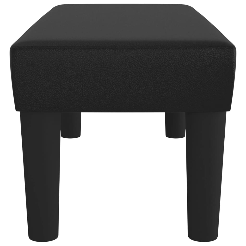 Panca Nera 70x30x30 cm in Similpelle