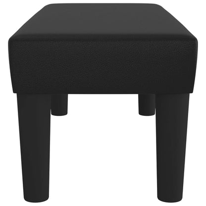 Panca Nera 70x30x30 cm in Similpelle