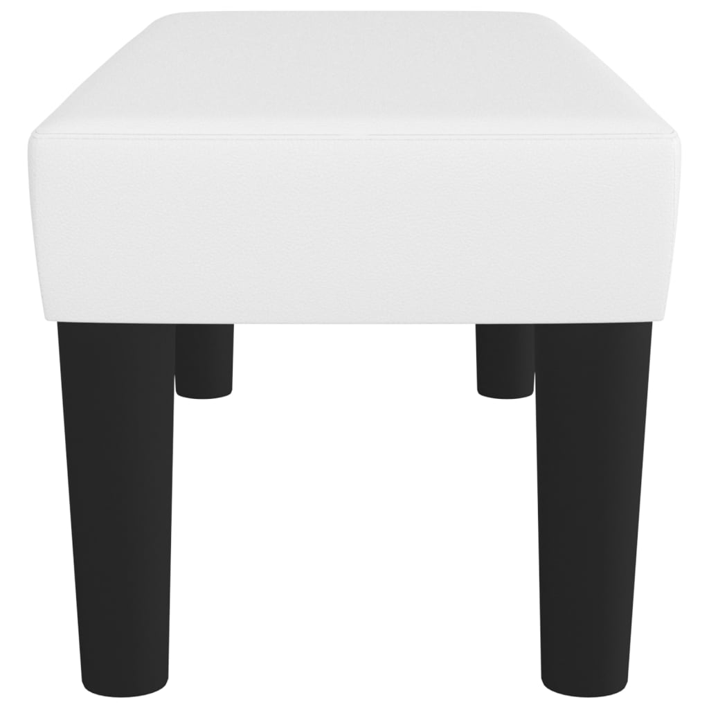 Panca Bianca 70x30x30 cm in Similpelle