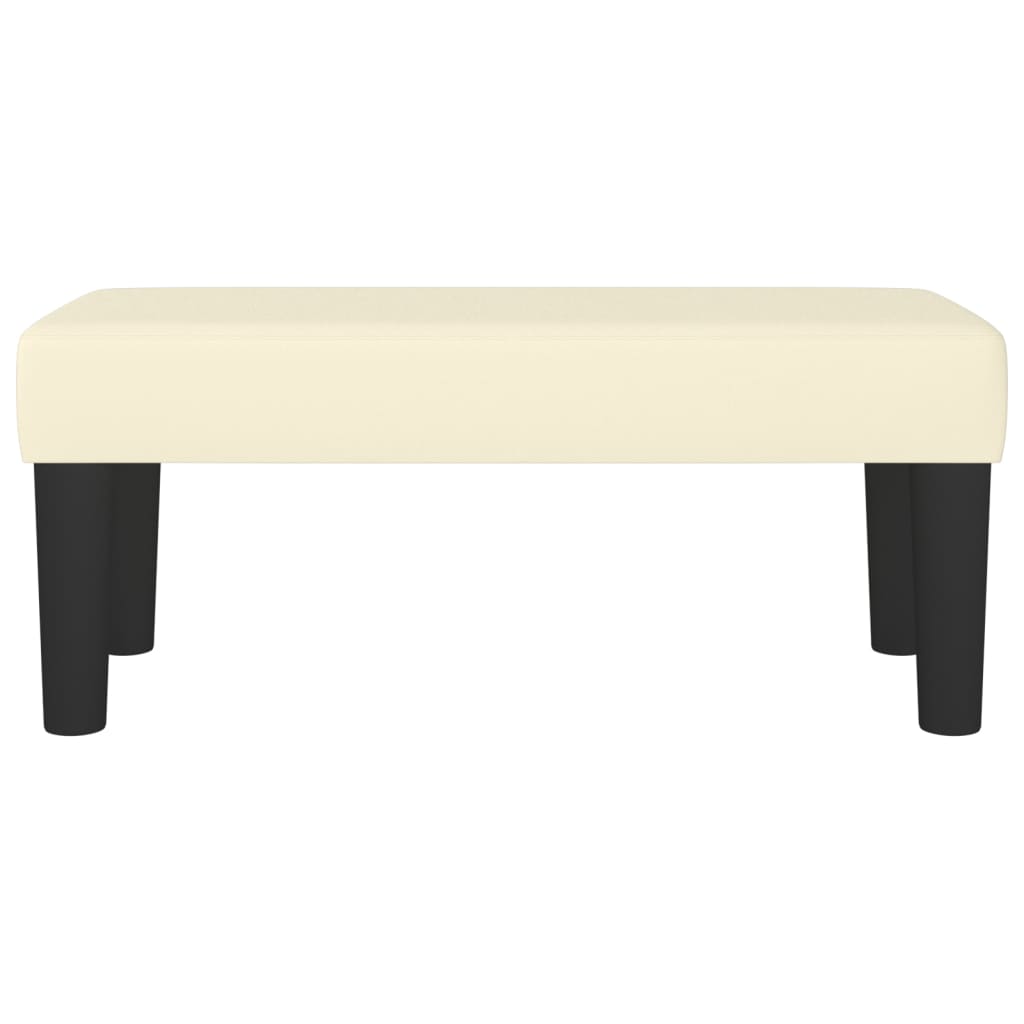 Panca Crema 70x30x30 cm in Similpelle