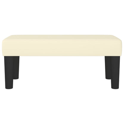 Panca Crema 70x30x30 cm in Similpelle
