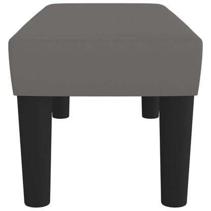 Panca Grigia 70x30x30 cm in Similpelle