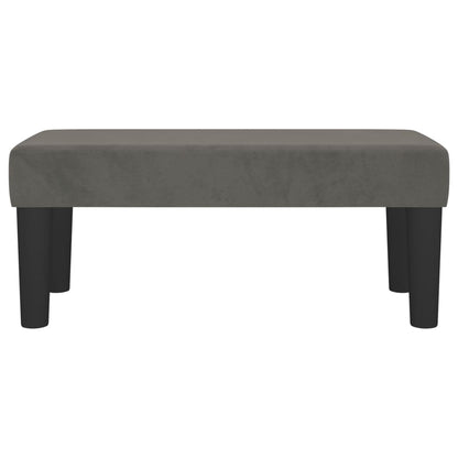 Panca Grigio Scuro 70x30x30 cm in Velluto