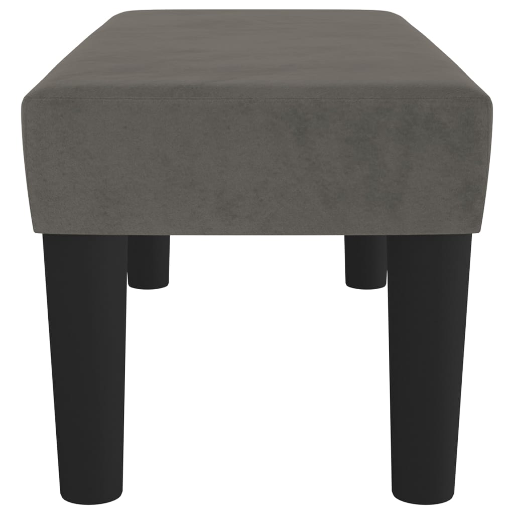 Panca Grigio Scuro 70x30x30 cm in Velluto