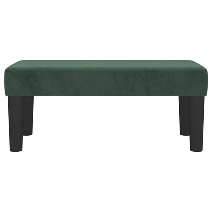 Panca Verde Scuro 70x30x30 cm in Velluto
