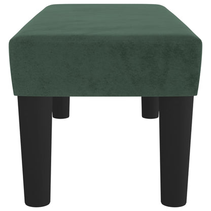 Panca Verde Scuro 70x30x30 cm in Velluto