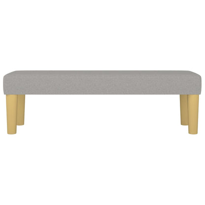 Panca Grigio Chiaro 100x30x30 cm in Tessuto