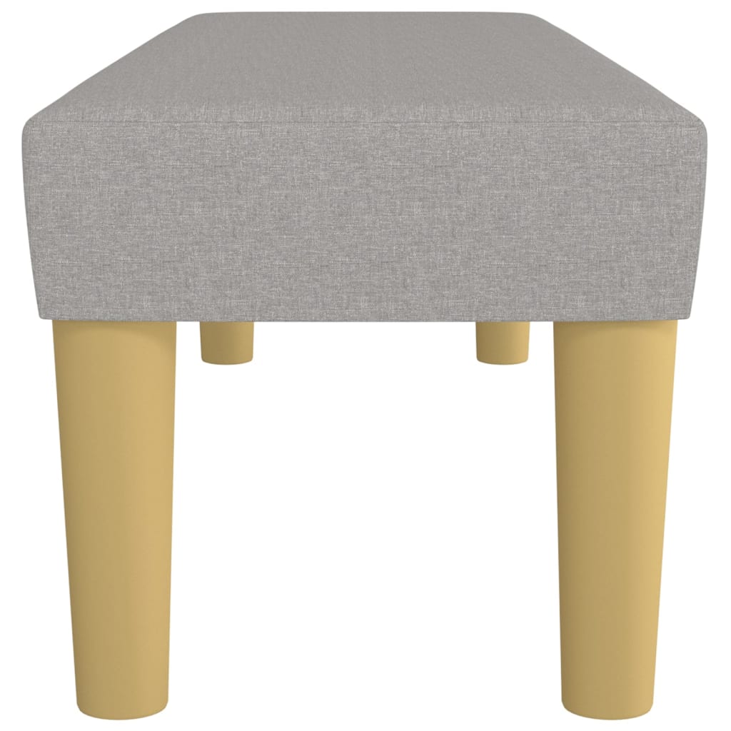 Panca Grigio Chiaro 100x30x30 cm in Tessuto
