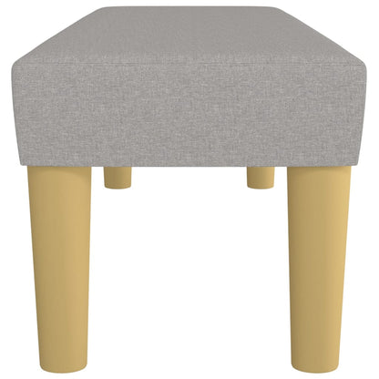 Panca Grigio Chiaro 100x30x30 cm in Tessuto