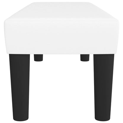 Panca Bianca 100x30x30 cm in Similpelle