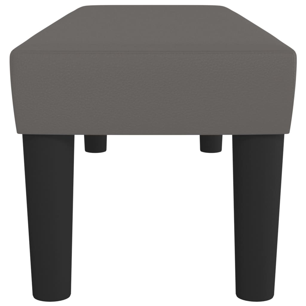 Panca Grigia 100x30x30 cm in Similpelle