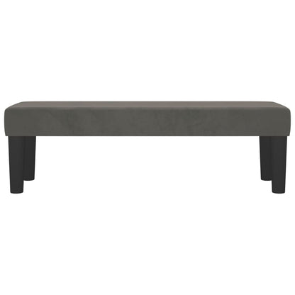 Panca Grigio Scuro 100x30x30 cm in Velluto